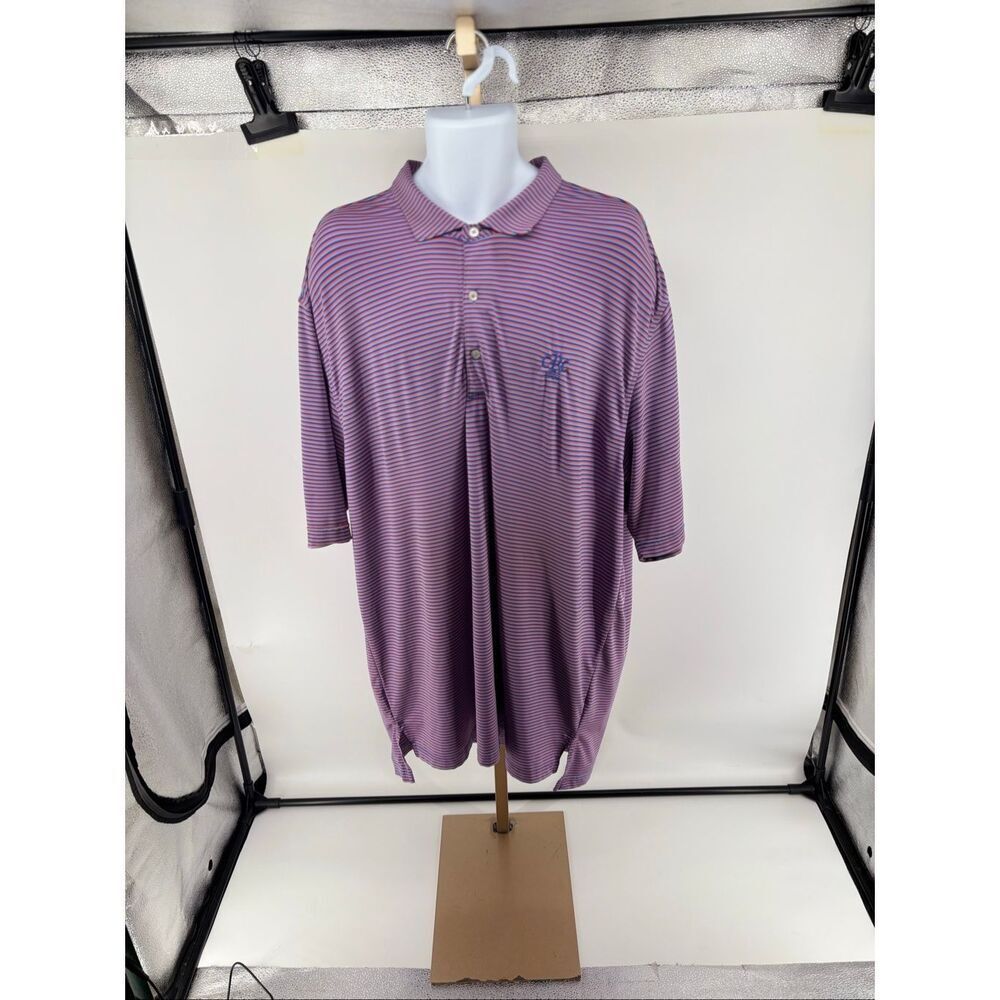 Turtleson Ridge Country Club CRC 1902 Striped Golf Polo Size 2XL